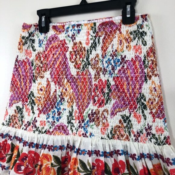 Farm Rio Spring Bananas Ruched Mini skirt size small - Picture 7 of 11